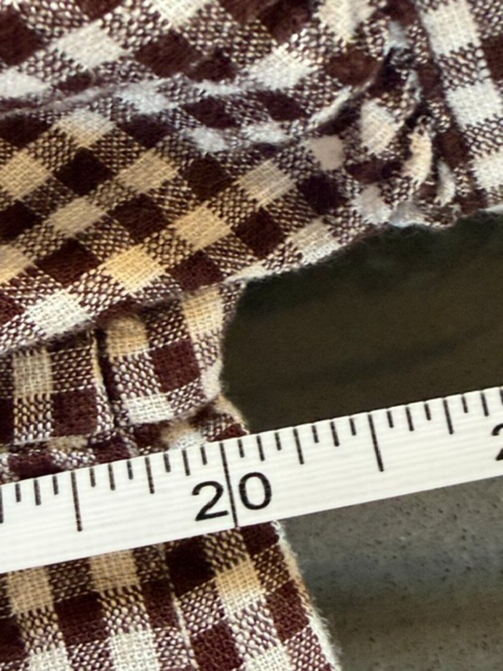 Evereve Cloth and Stone Gingham Raglan Blouse Medium - Picture 8 of 11
